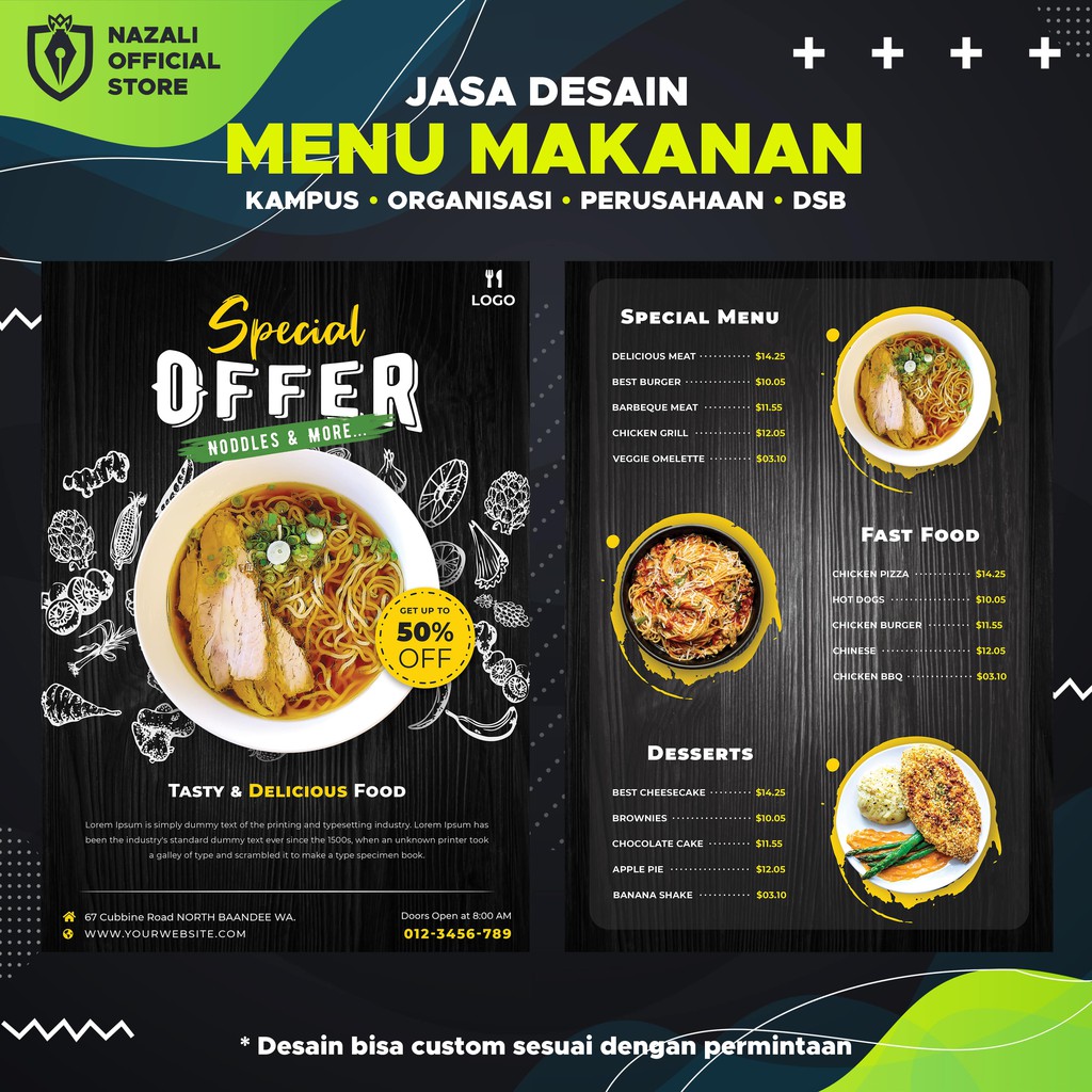 Detail Desain Menu Restoran Nomer 21