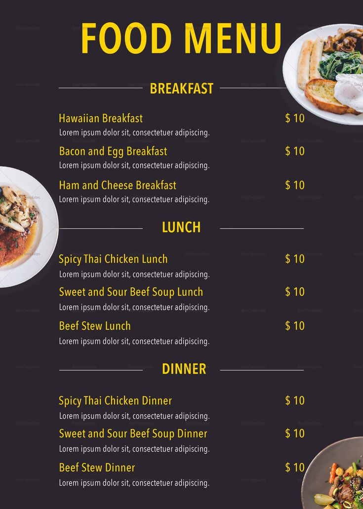Detail Desain Menu Restoran Nomer 4