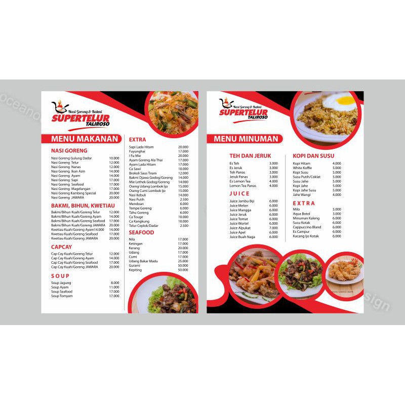 Detail Desain Menu Restoran Nomer 7