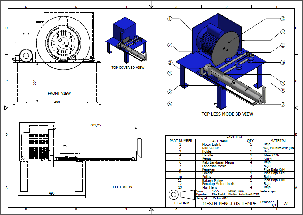 Detail Desain Mesin Pemotong Kerupuk Nomer 9