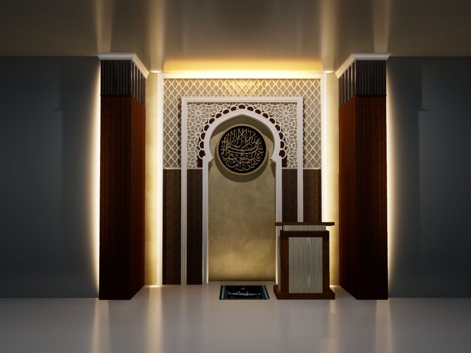 Detail Desain Mihrab Masjid Nomer 26