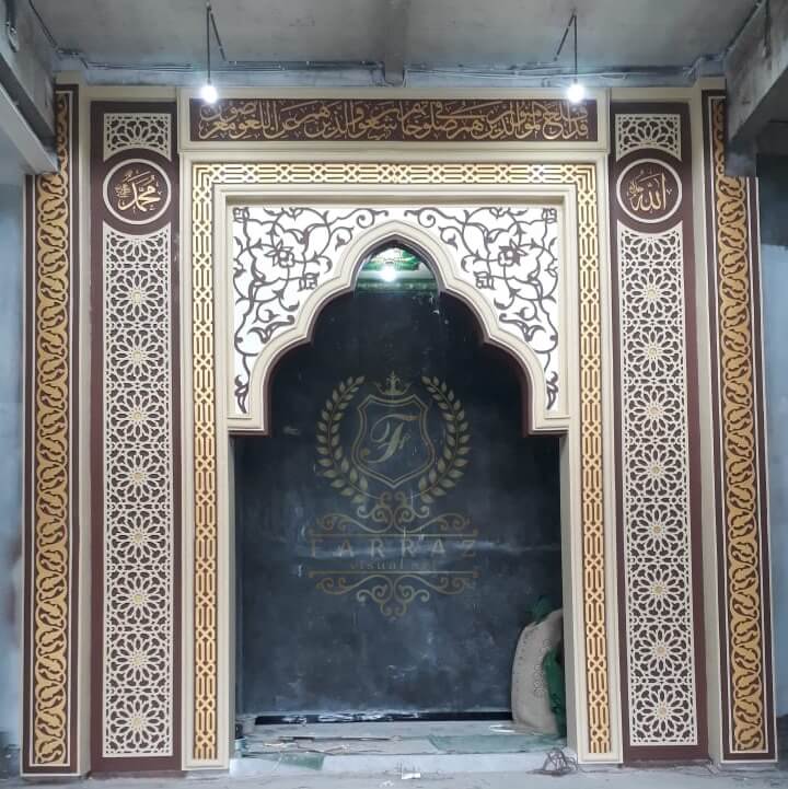 Detail Desain Mihrab Mushola Nomer 5