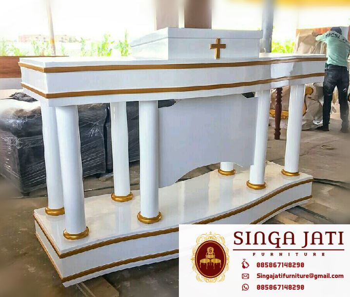 Detail Desain Mimbar Gereja Nomer 19