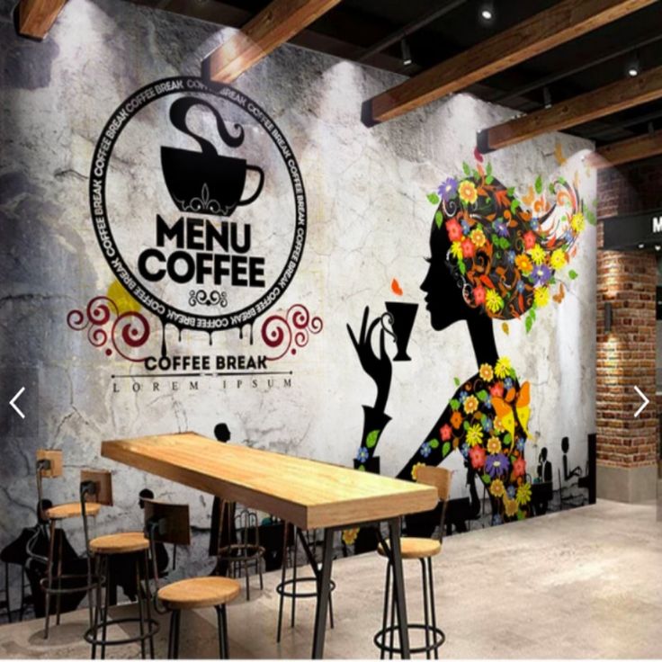 Detail Desain Mural Cafe Nomer 12