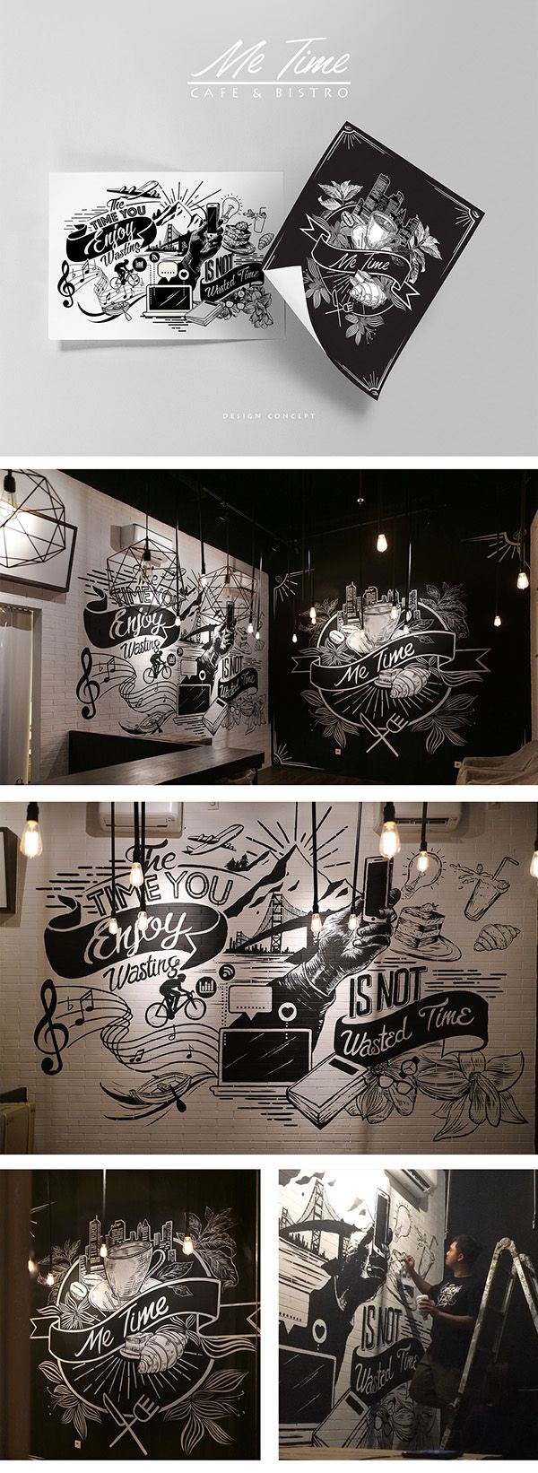 Detail Desain Mural Cafe Nomer 10