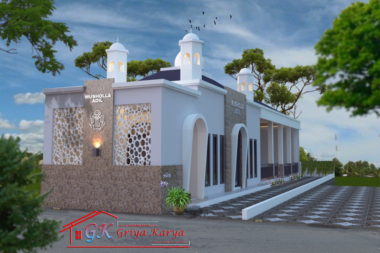 Detail Desain Mushola Modern Minimalis Nomer 16