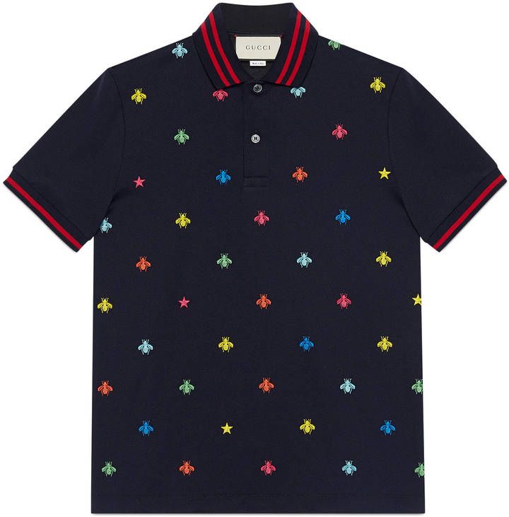 Detail Gucci Poloshirt Biene Nomer 4