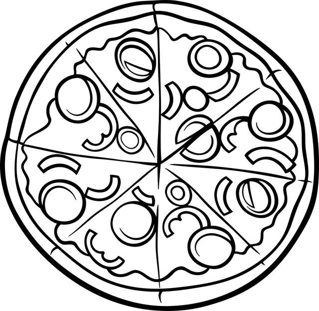 Detail Pizza Zeichnen Nomer 6