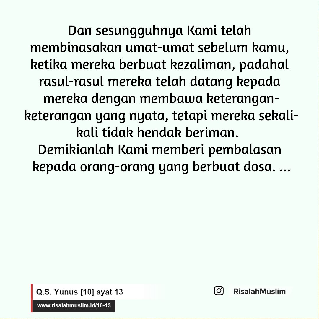 Detail Kandungan Quran Surat Yunus Ayat 101 Nomer 41