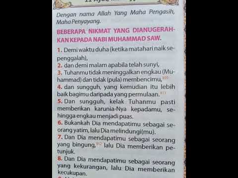 Detail Kandungan Surat Ad Dhuha Ayat 1 11 Nomer 2