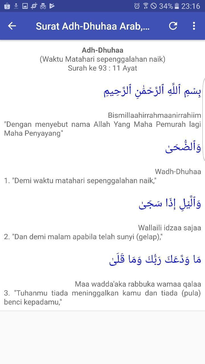 Detail Kandungan Surat Ad Dhuha Ayat 1 11 Nomer 21