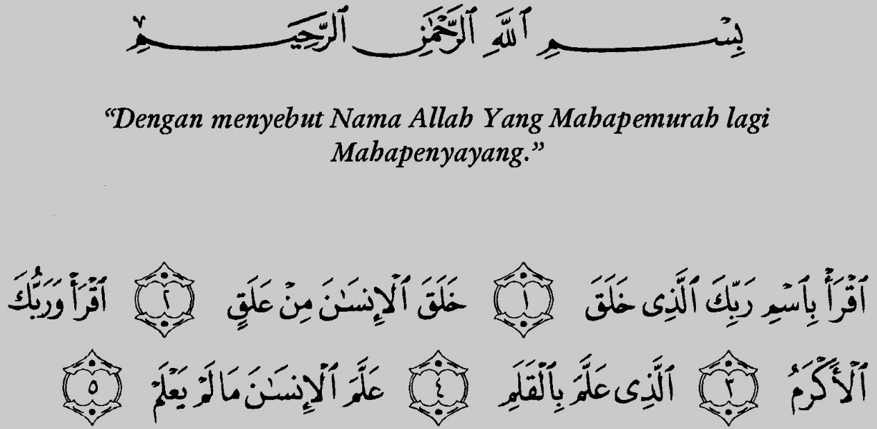 Detail Kandungan Surat Al Alaq 1 5 Nomer 3