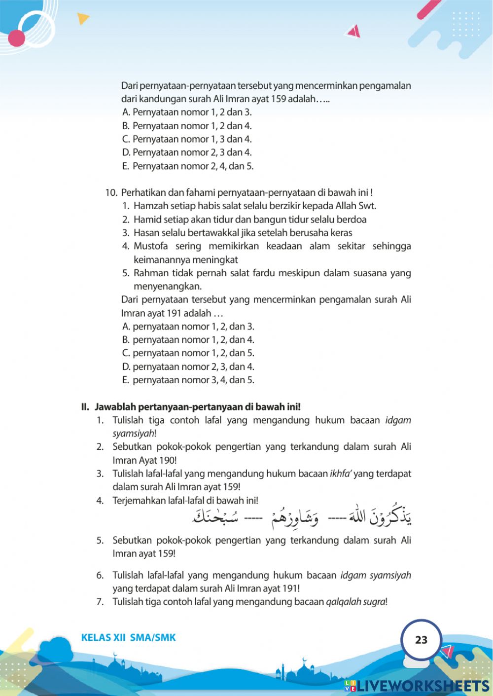 Detail Kandungan Surat Ali Imran 159 Nomer 35