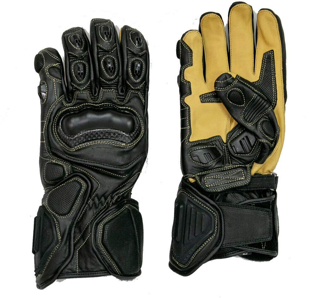 Detail Kangaroo Skin Motorcycle Gloves Nomer 12