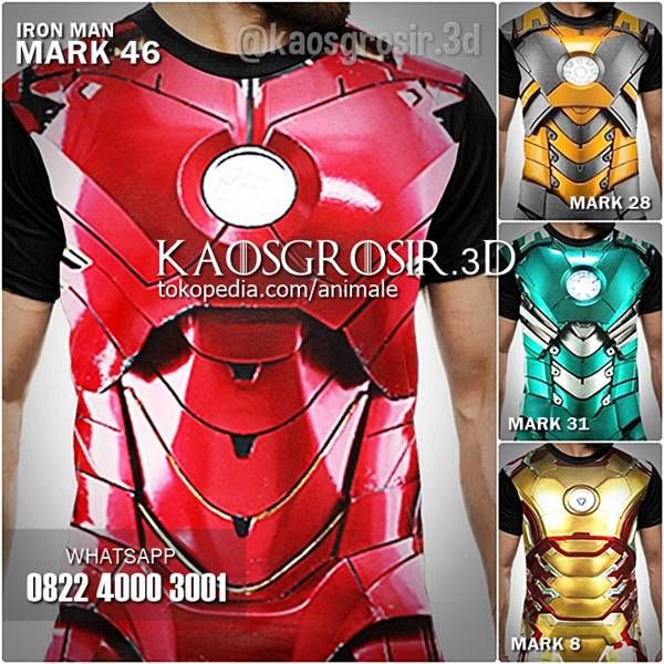 Detail Kaos 3d Superhero Nomer 35