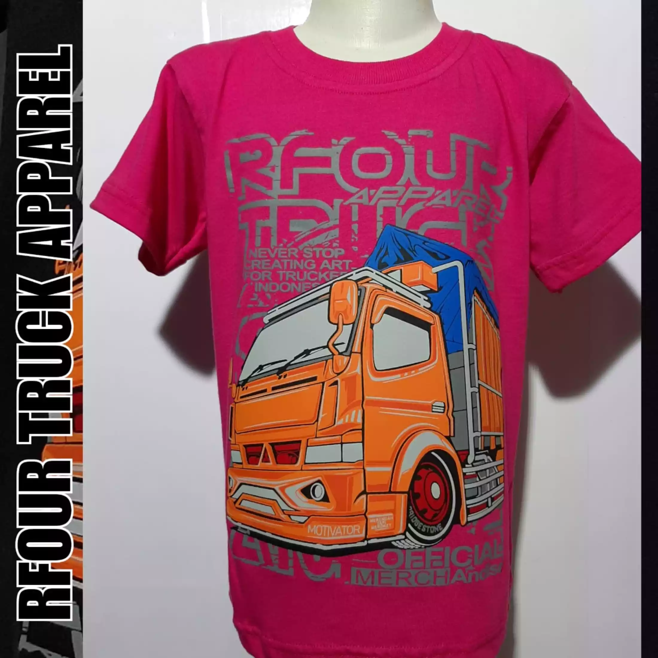 Detail Kaos Anak Gambar Truk Nomer 44