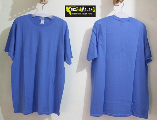 Detail Kaos Biru Muda Polos Depan Belakang Nomer 12