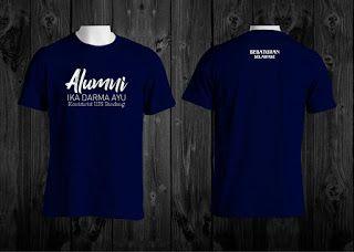 Detail Kaos Biru Navy Depan Belakang Nomer 52