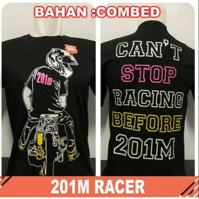 Detail Kaos Drag Racing 201m Nomer 33