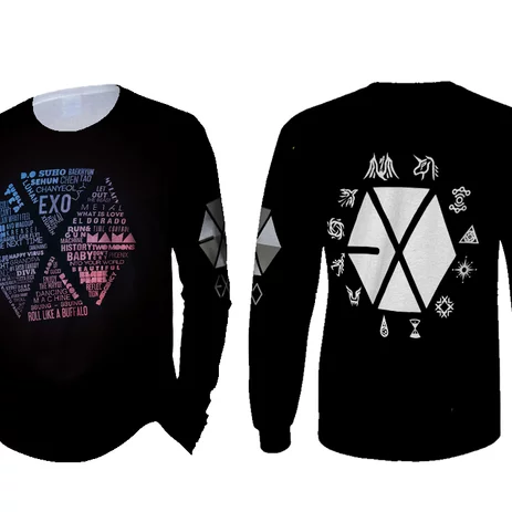 Detail Kaos Exo Lengan Panjang Nomer 26