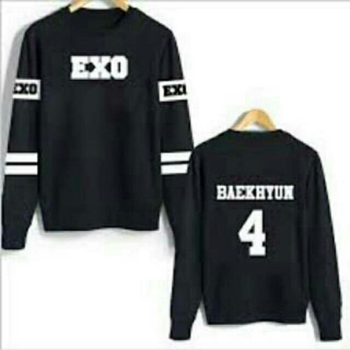 Detail Kaos Exo Lengan Panjang Nomer 34