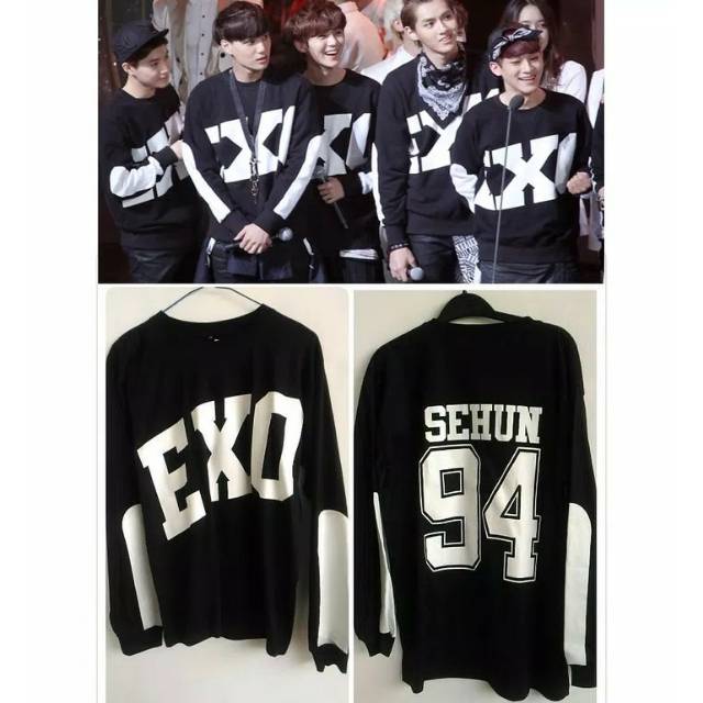 Detail Kaos Exo Lengan Panjang Nomer 7