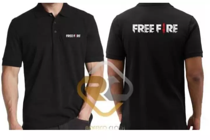 Detail Kaos Free Fire Depan Belakang Nomer 14