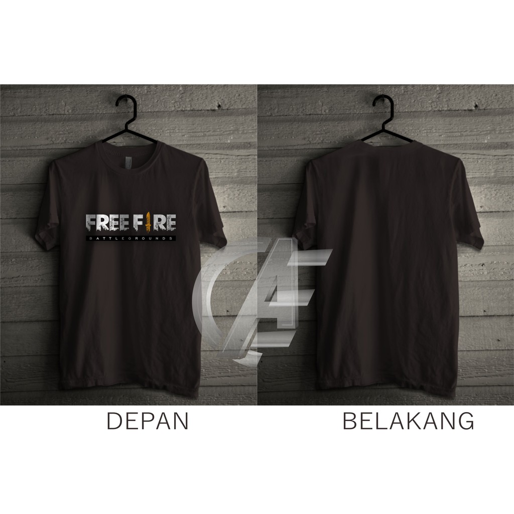 Detail Kaos Free Fire Depan Belakang Nomer 27