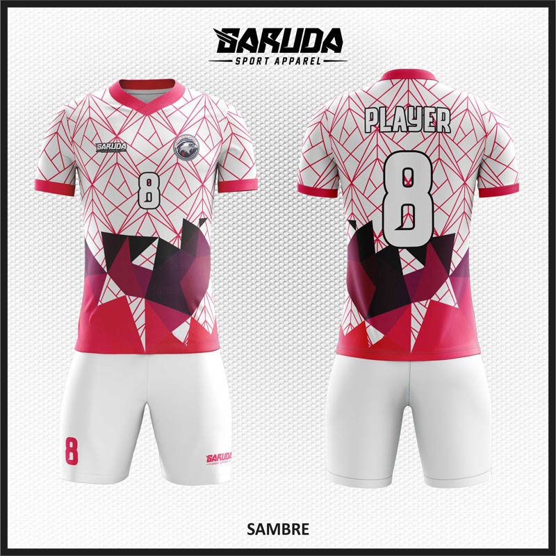 Detail Kaos Futsal Warna Pink Nomer 21