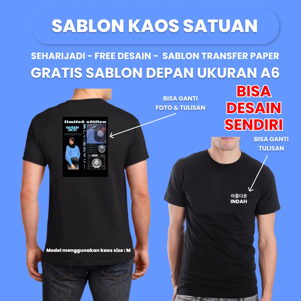 Detail Kaos Gambar Foto Sendiri Nomer 15