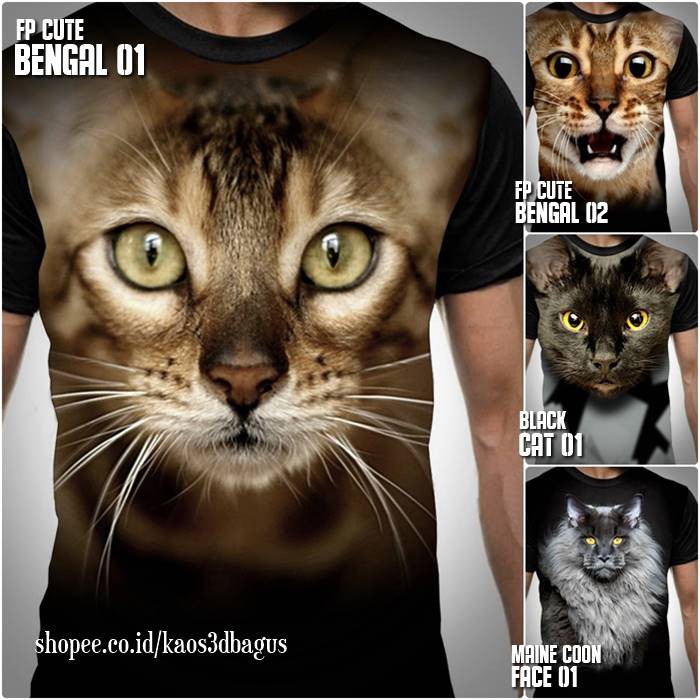 Detail Kaos Gambar Kucing Nomer 25