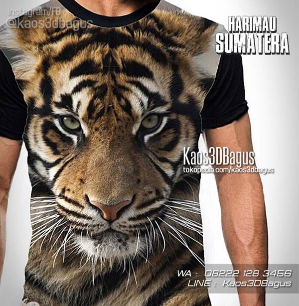 Detail Kaos Gambar Macan Nomer 2