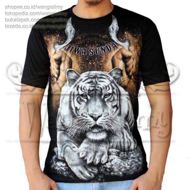 Detail Kaos Gambar Macan Nomer 19