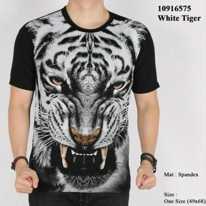 Detail Kaos Gambar Macan Nomer 7