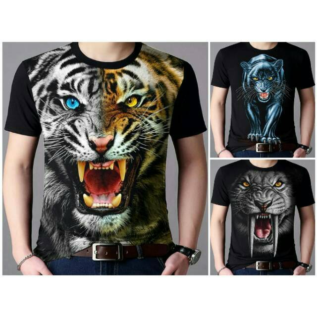 Detail Kaos Gambar Macan Nomer 9