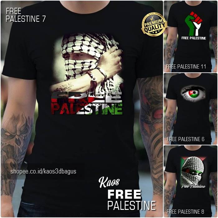 Detail Kaos Gambar Palestina Nomer 7