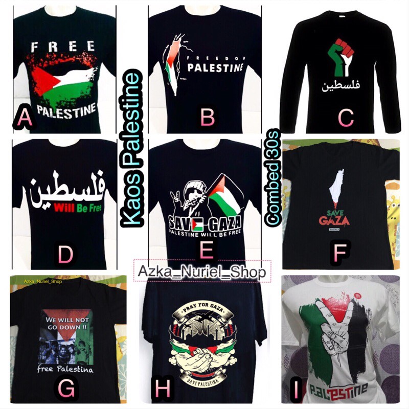 Detail Kaos Gambar Palestina Nomer 9