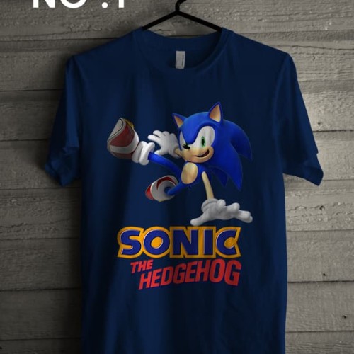 Detail Kaos Gambar Sonic Nomer 33