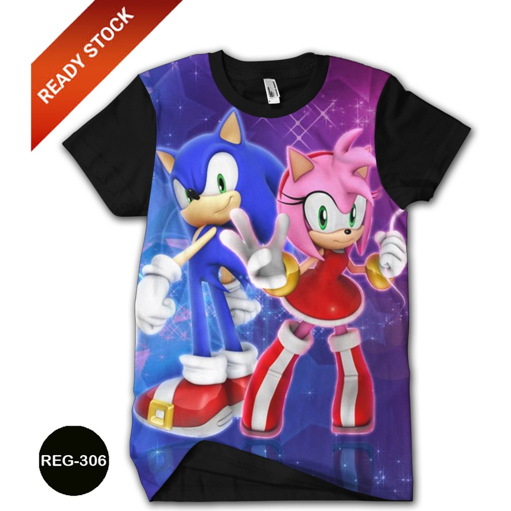 Detail Kaos Gambar Sonic Nomer 34