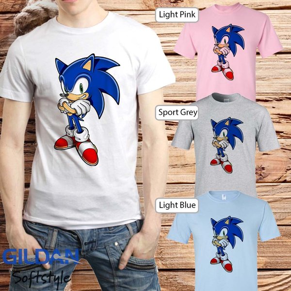 Detail Kaos Gambar Sonic Nomer 10