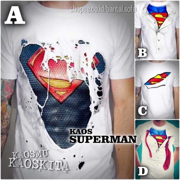 Detail Kaos Gambar Superman Nomer 56