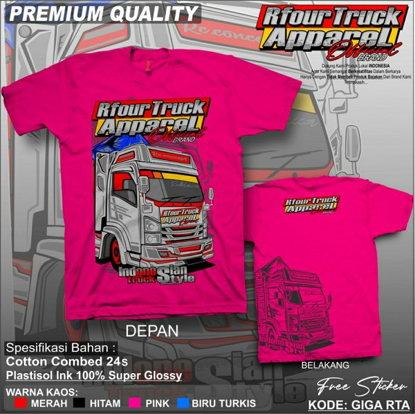 Detail Kaos Gambar Truk Nomer 29