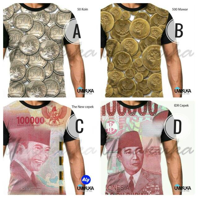 Detail Kaos Gambar Uang Nomer 19