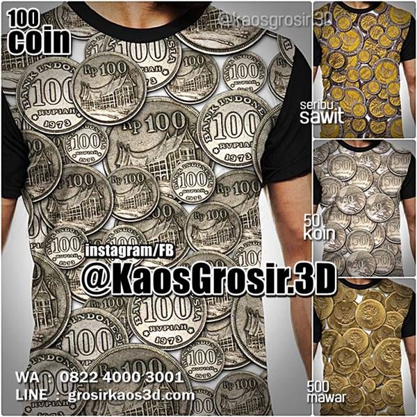 Detail Kaos Gambar Uang Rupiah Nomer 30