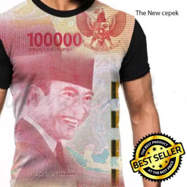 Detail Kaos Gambar Uang Rupiah Nomer 6