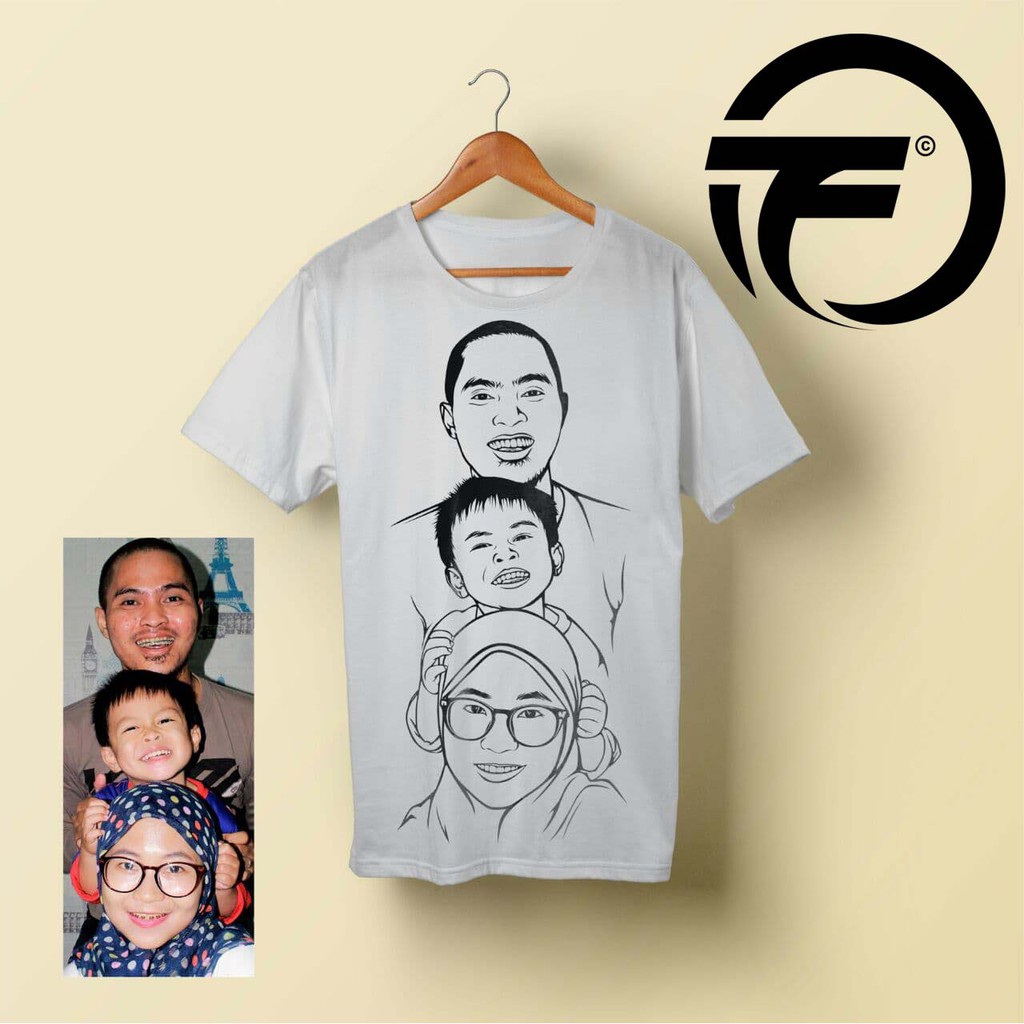 Kaos Gambar Wajah Sendiri - KibrisPDR