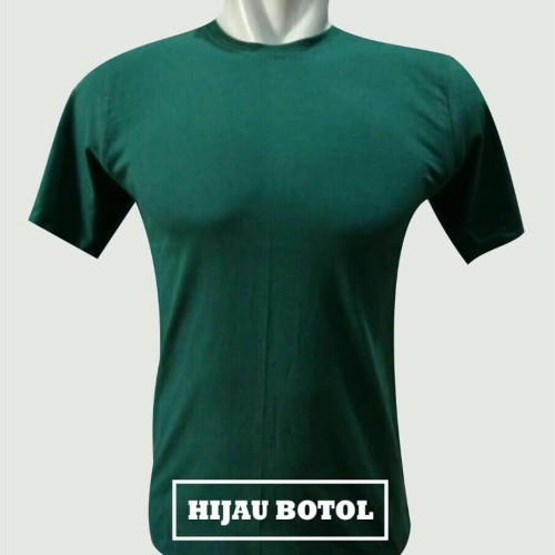 Detail Kaos Hijau Botol Depan Belakang Nomer 24