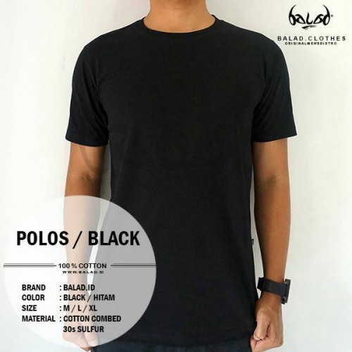 Detail Kaos Hitam Polos Belakang Nomer 50