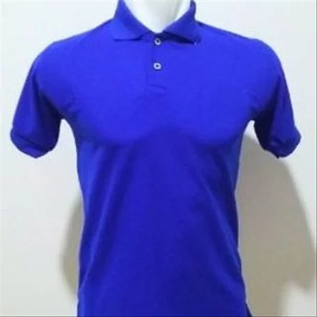 Detail Kaos Kerah Polos Biru Dongker Depan Belakang Nomer 56