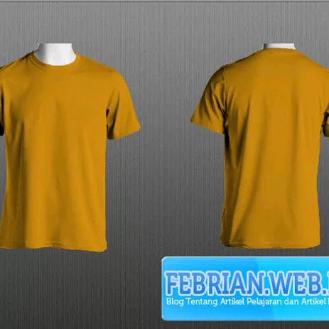 Detail Kaos Kuning Depan Belakang Nomer 6